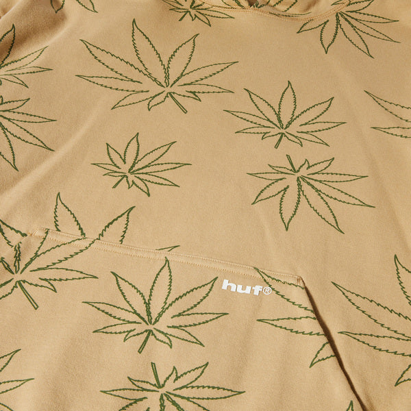 Veste Huf Sweat Plantlife Fleece Hood Oatmeal