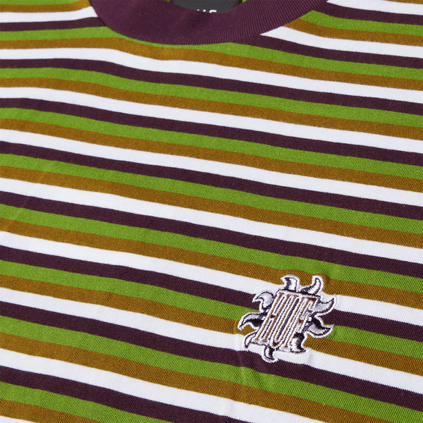 Tee-shirt Huf Apollo Striped SS Knit Boxy Top Green