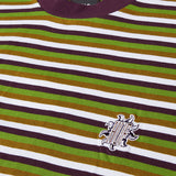 Tee-shirt Huf Apollo Striped SS Knit Boxy Top Green