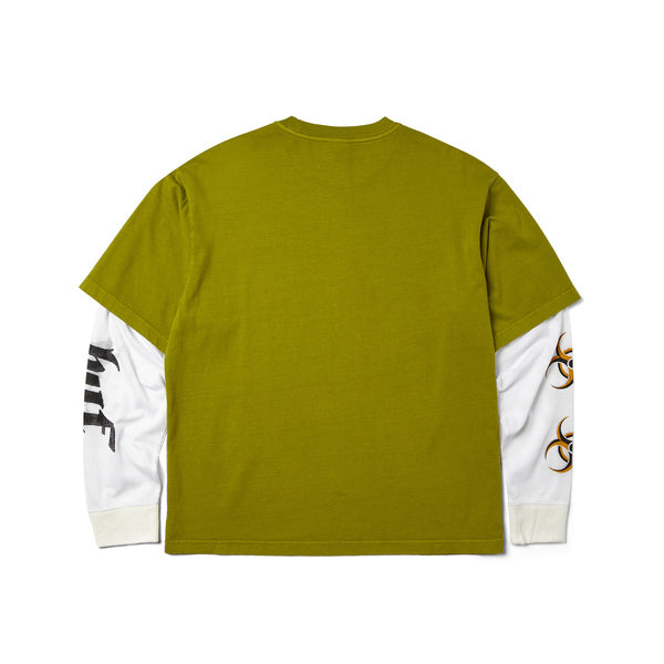 Tee-shirt manches longues Huf Leon Double Layer Top Acid Green