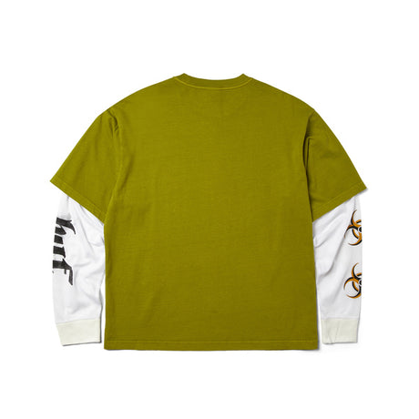 Tee-shirt manches longues Huf Leon Double Layer Top Acid Green