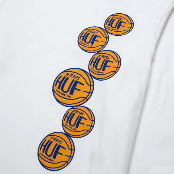 Tee-shirt manches longues Huf Real Baller White