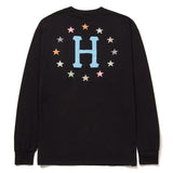Tee-shirt manches longues Huf Puff Galaxies Black