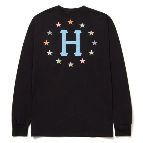 Tee-shirt manches longues Huf Puff Galaxies Black