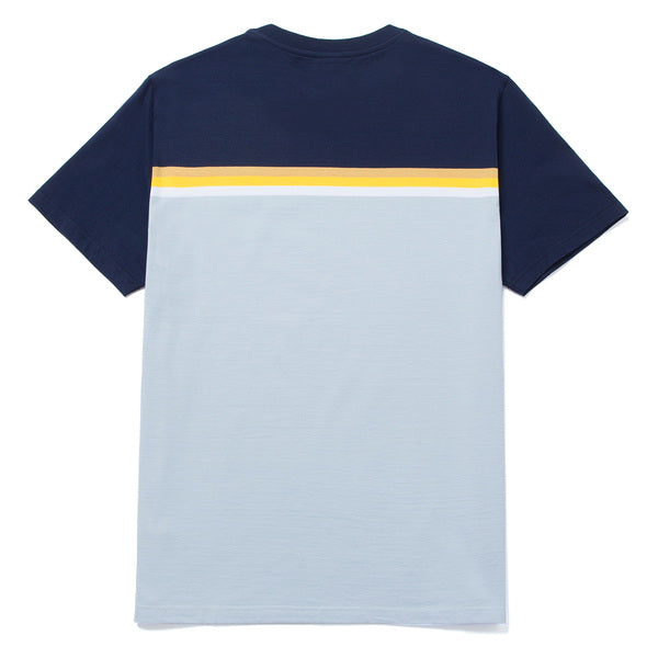 Tee-shirt Huf Lido Stripe Knit Top Light Blue SS