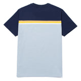 Tee-shirt Huf Lido Stripe Knit Top Light Blue SS