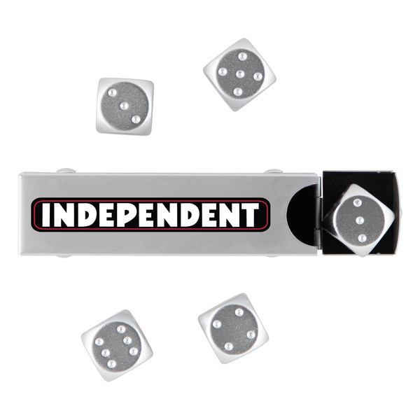 Independent Accessoire Bar Logo Dice Set Silver