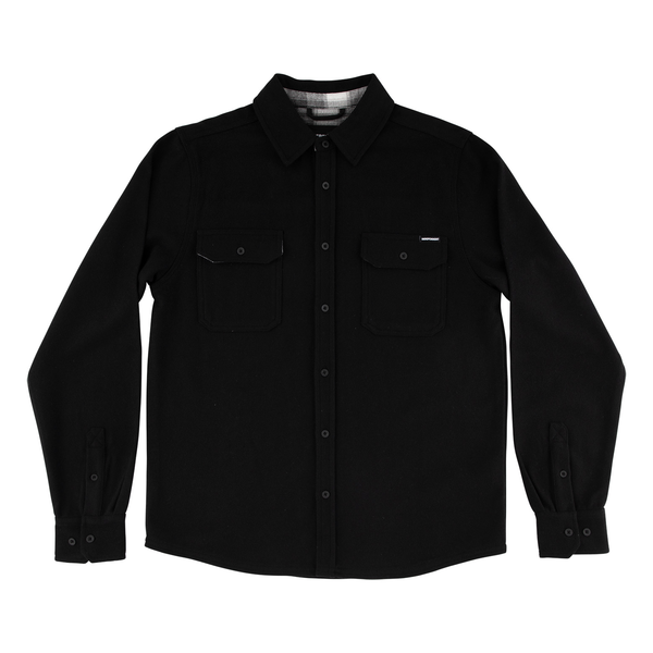 Independent Chemise Belmont Ls Flannel Hthr Black