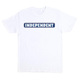 Independent T-Shirt Bar Logo Ss White W Blue