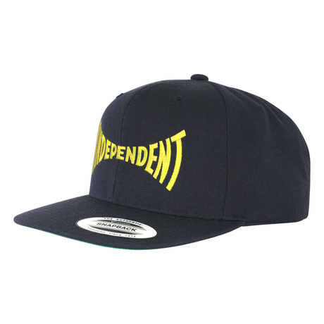 Casquette snapback Independent Span Embroidered Navy Yellow