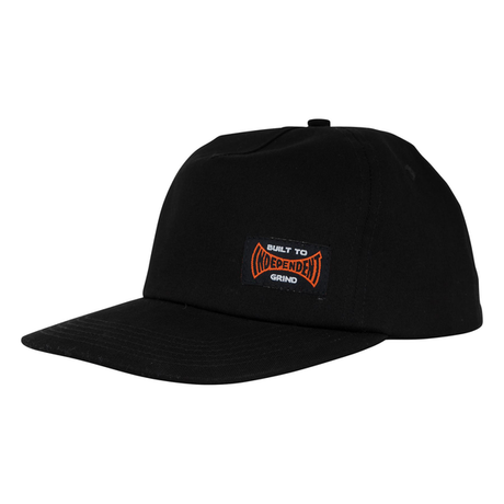Independent Cap Built To Grind Snapback Black