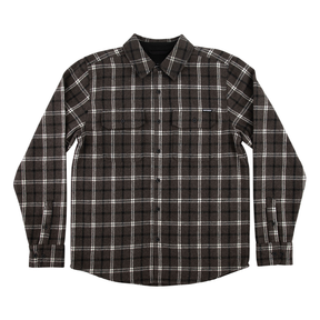 Independent Chemise Belmont Ls Flannel Top Black White