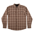 Independent Chemise Belmont Ls Flannel Top Brown Tan