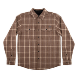 Independent Chemise Belmont Ls Flannel Top Brown Tan