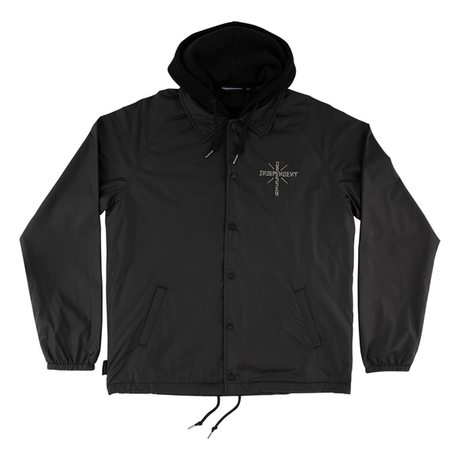 Independent Jacket Dressen Skull Rose Ls Hood Black