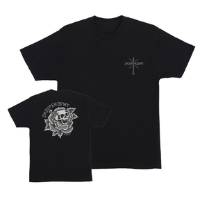 Independent T-Shirt Dressen Skull Rose Ss Black
