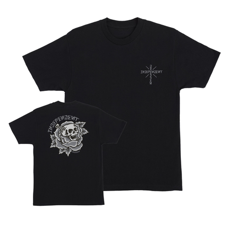 Independent T-Shirt Dressen Skull Rose Ss Black