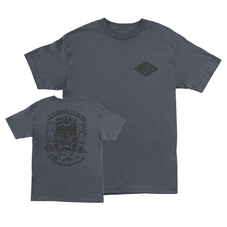 Independent T-Shirt Anytime Anyplace Anywhere Ss Charcoal