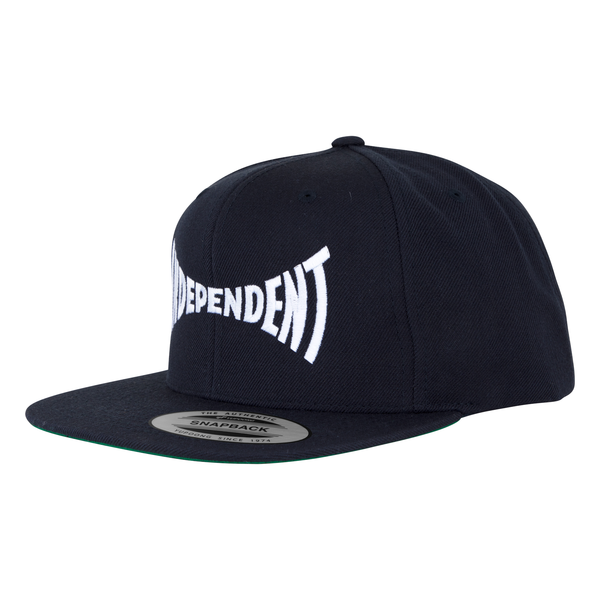 Independent Cap Span Embroidered Snapback Dk Navy White