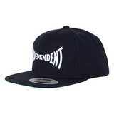 Independent Cap Span Embroidered Snapback Dk Navy White