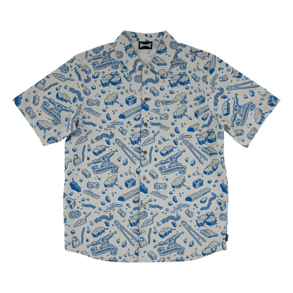 Chemise Independent Under The Bridge SS Party Concrete Blue