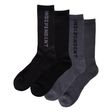 Independent Socks Baseline 2-Pack Crew Black Charcoal