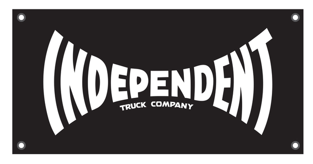 Independent Banner Span Black 90Cm X 46Cm
