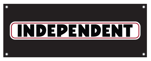 Independent Banner Bar Logo Black 120Cm X 46Cm