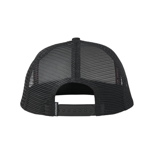 Independent Cap Btg Summit Printed Mesh Trucker White Black