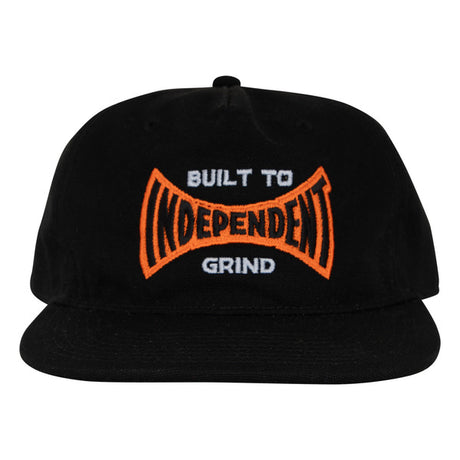 Independent Cap Built To Grind Span Snapback Black
