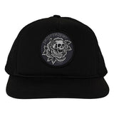 Independent Cap Dressen Skull Rose Snapback Black