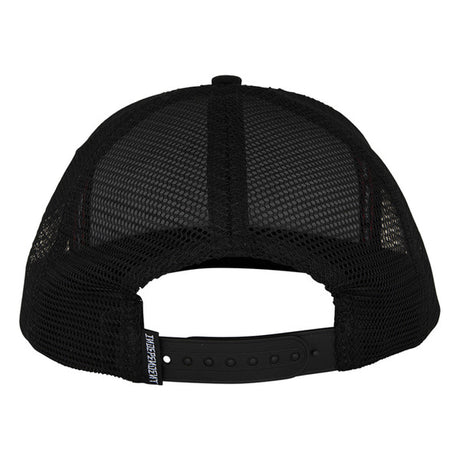 Independent Cap Dressen Skull Rose Snapback White Black