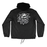 Independent Jacket Dressen Skull Rose Ls Hood Black