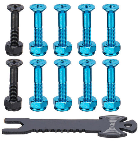 Independent Visserie (Jeu De 8) Phillips 1 Blue Blk + Tool