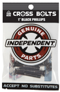 Independent Visserie (Jeu De 8) Phillips 1 Pouce Black