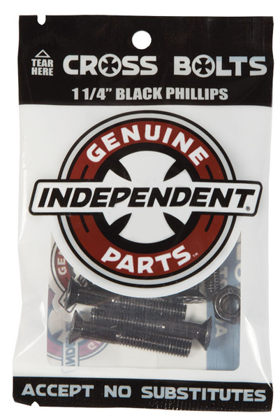 Independent Visserie (Jeu De 8) Phillips 1.25 Pouce Black