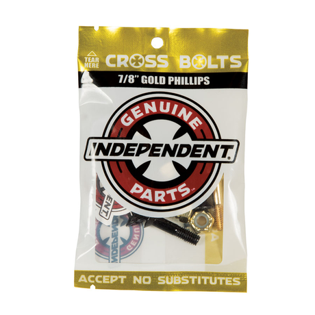 Independent Visserie (Jeu De 8) Phillips 0.875 Black Gold