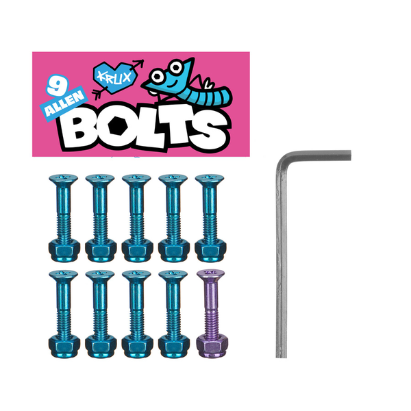 Krux Visserie (Jeu De 9) Allen 1 Pouce Blue Pink