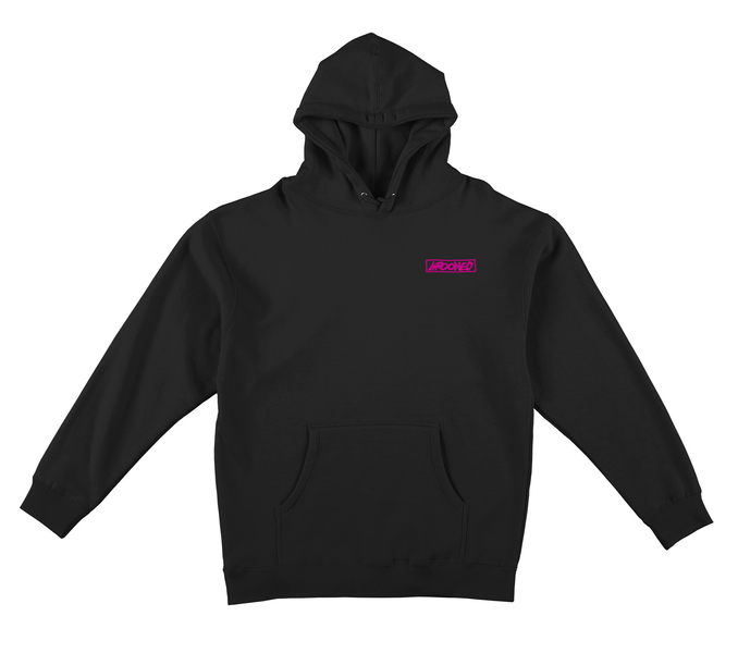 Krooked Sweat Moonsmile Raw Hood Black