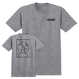 Krooked T-Shirt Moonsmile Raw Sport Grey Ss