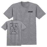 Krooked T-Shirt Moonsmile Raw Sport Grey Ss