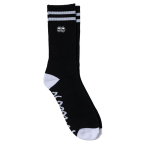 Chaussettes Krooked Eyes Emb Black White