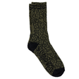 Krooked Socks Multi Flowers Olive Black