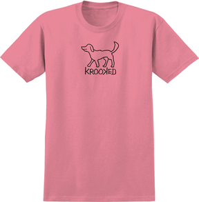Krooked T-Shirt El Perro Ss Pink
