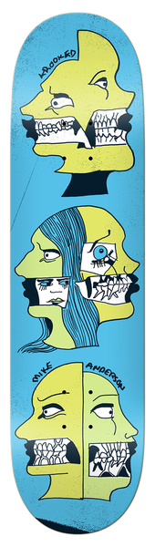 Krooked Deck Manderson Two Face Blue