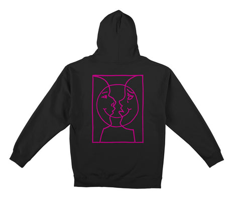 Krooked Sweat Moonsmile Raw Hood Black