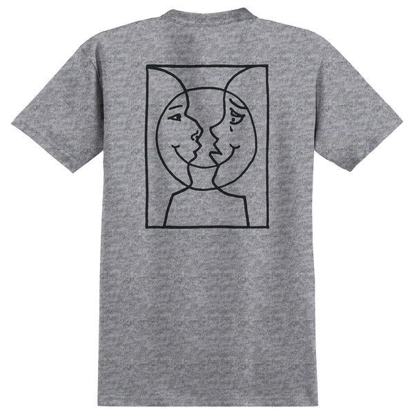 Krooked T-Shirt Moonsmile Raw Sport Grey Ss
