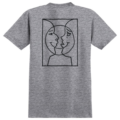 Krooked T-Shirt Moonsmile Raw Sport Grey Ss