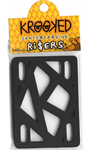 Krooked Pads (Jeu De 2) 0.25 Pouce Black Hard