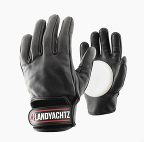 Gants de glisse Landyachtz Freeride Black Slide Pucks